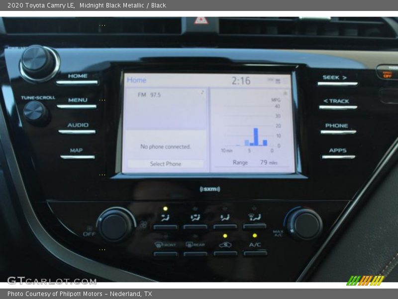 Midnight Black Metallic / Black 2020 Toyota Camry LE