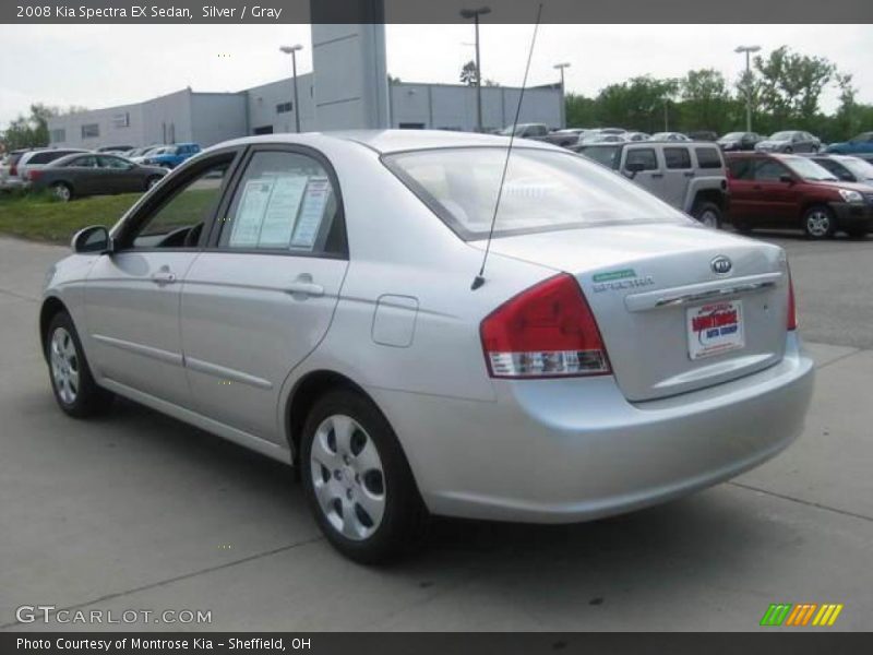 Silver / Gray 2008 Kia Spectra EX Sedan