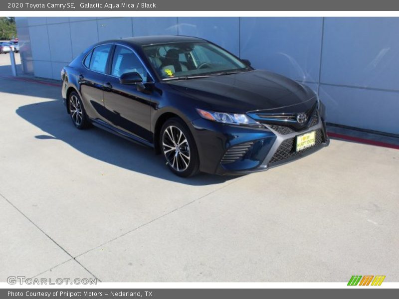 Galactic Aqua Mica / Black 2020 Toyota Camry SE