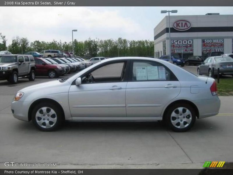 Silver / Gray 2008 Kia Spectra EX Sedan