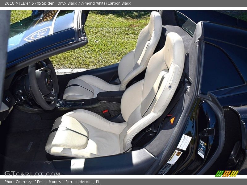 Front Seat of 2018 570S Spider