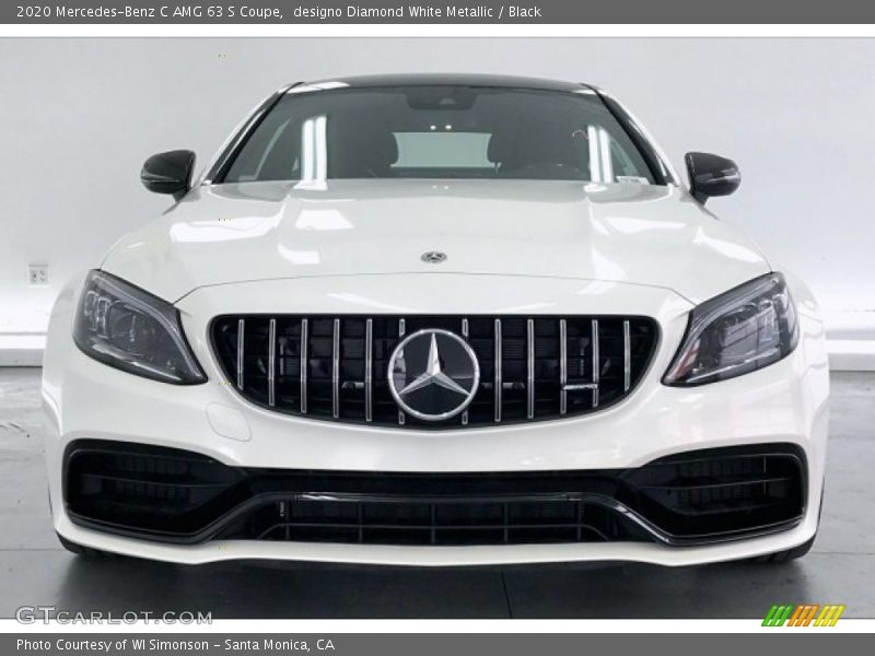 designo Diamond White Metallic / Black 2020 Mercedes-Benz C AMG 63 S Coupe