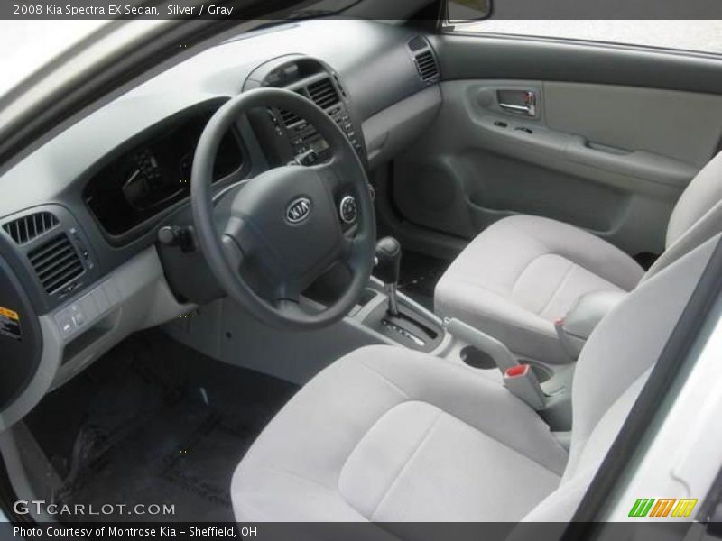 Silver / Gray 2008 Kia Spectra EX Sedan