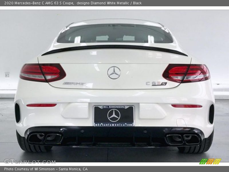 designo Diamond White Metallic / Black 2020 Mercedes-Benz C AMG 63 S Coupe