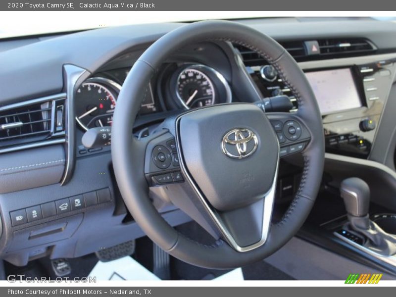 Galactic Aqua Mica / Black 2020 Toyota Camry SE