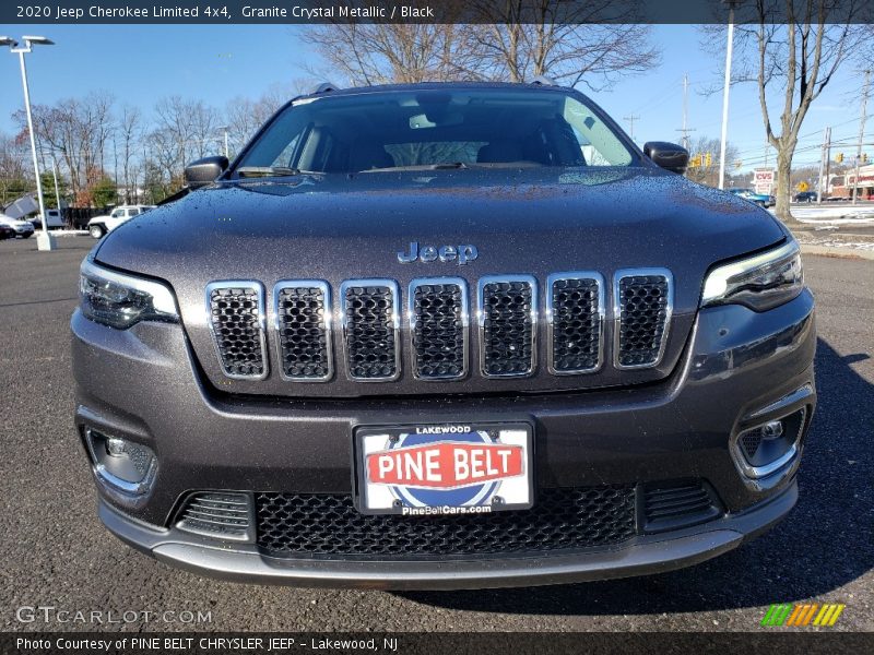 Granite Crystal Metallic / Black 2020 Jeep Cherokee Limited 4x4
