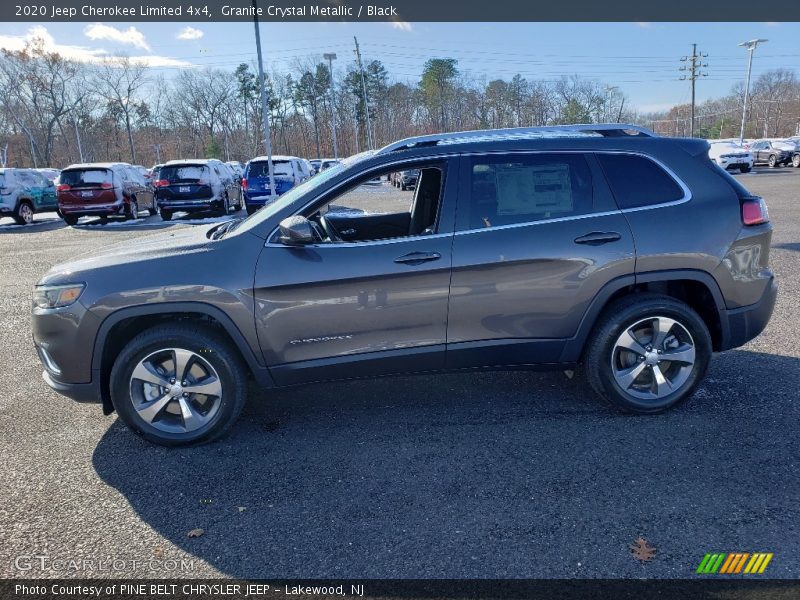 Granite Crystal Metallic / Black 2020 Jeep Cherokee Limited 4x4