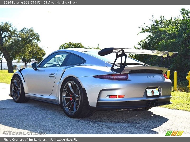 GT Silver Metallic / Black 2016 Porsche 911 GT3 RS