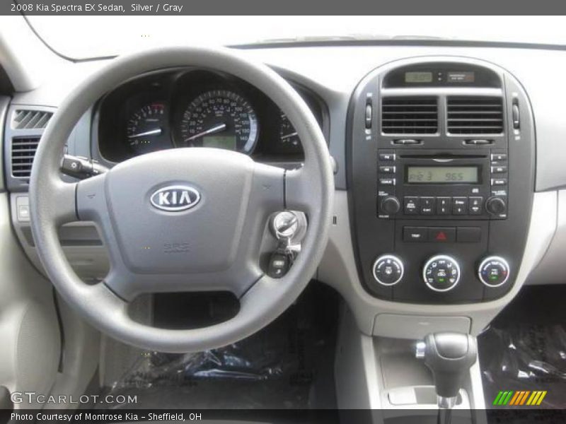 Silver / Gray 2008 Kia Spectra EX Sedan