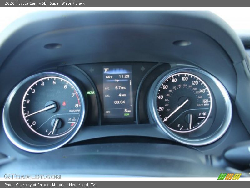 Super White / Black 2020 Toyota Camry SE