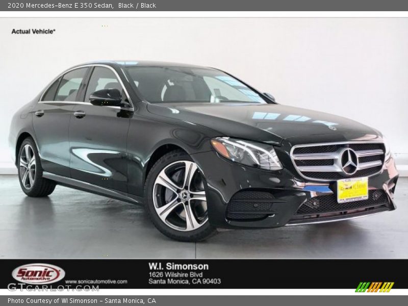 Black / Black 2020 Mercedes-Benz E 350 Sedan