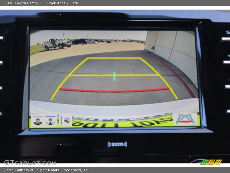 Super White / Black 2020 Toyota Camry SE