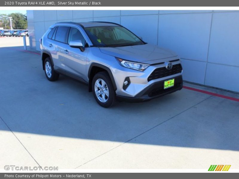 Silver Sky Metallic / Black 2020 Toyota RAV4 XLE AWD