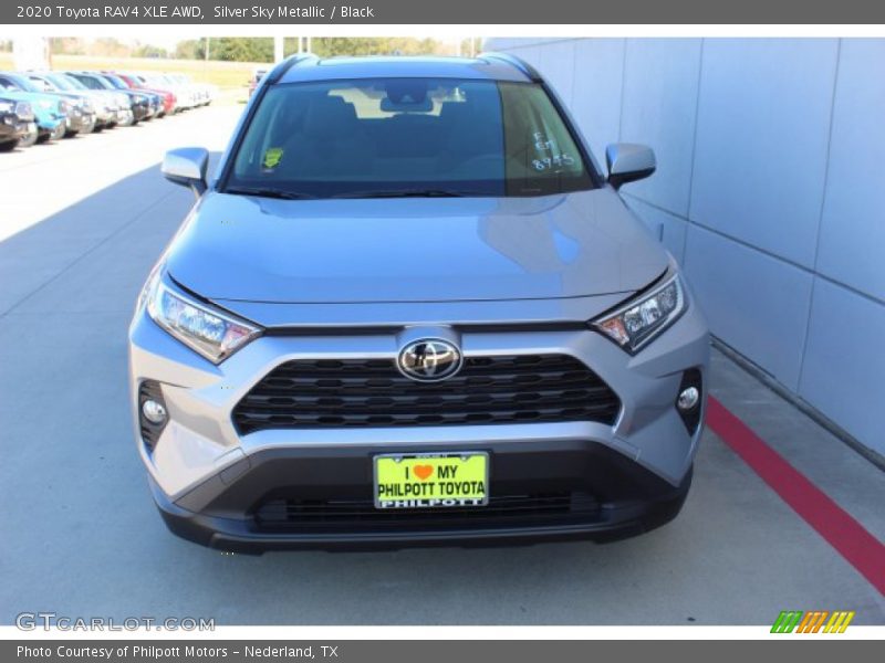 Silver Sky Metallic / Black 2020 Toyota RAV4 XLE AWD