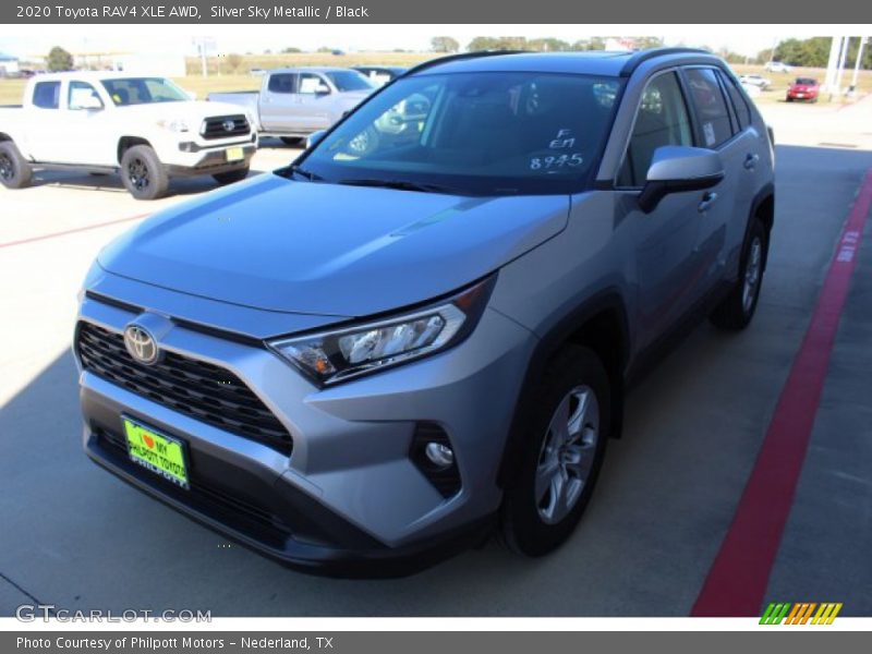 Silver Sky Metallic / Black 2020 Toyota RAV4 XLE AWD