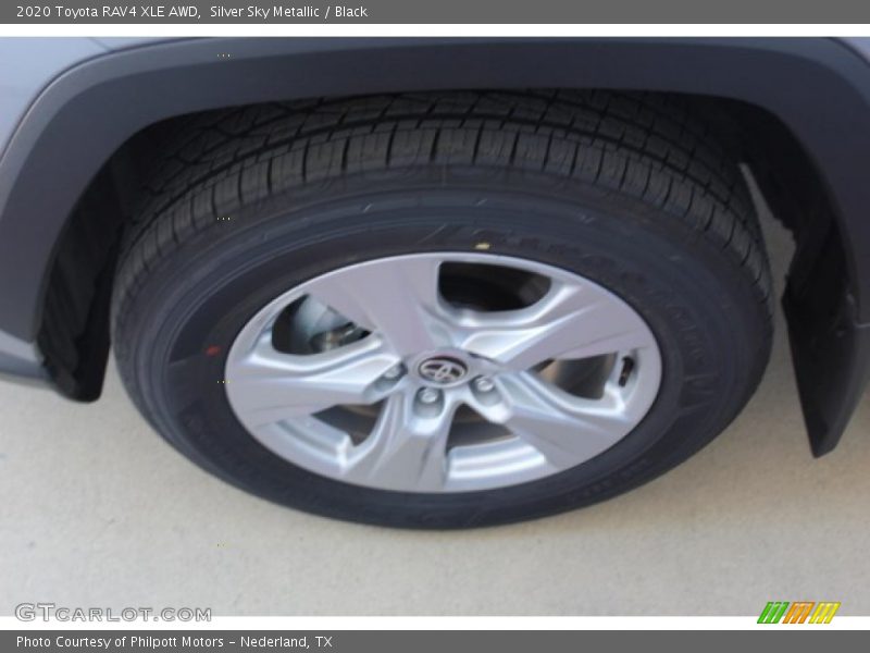 Silver Sky Metallic / Black 2020 Toyota RAV4 XLE AWD
