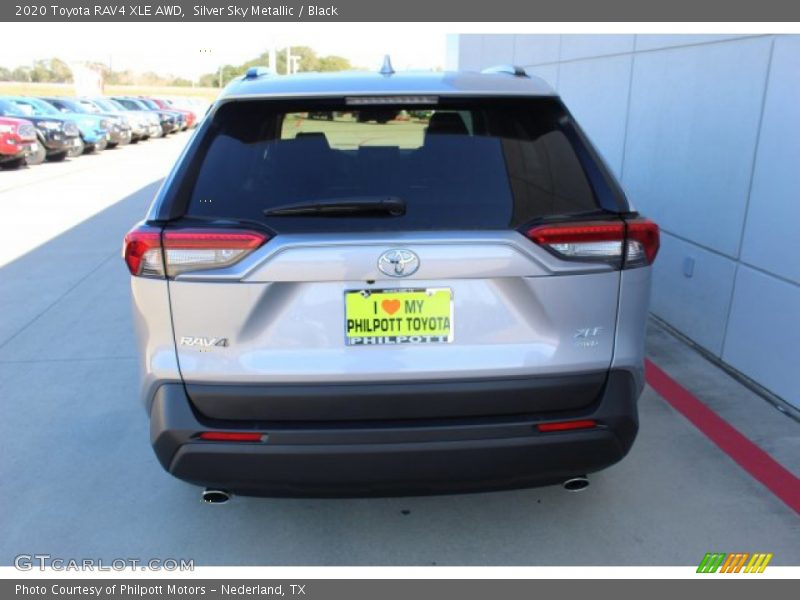 Silver Sky Metallic / Black 2020 Toyota RAV4 XLE AWD