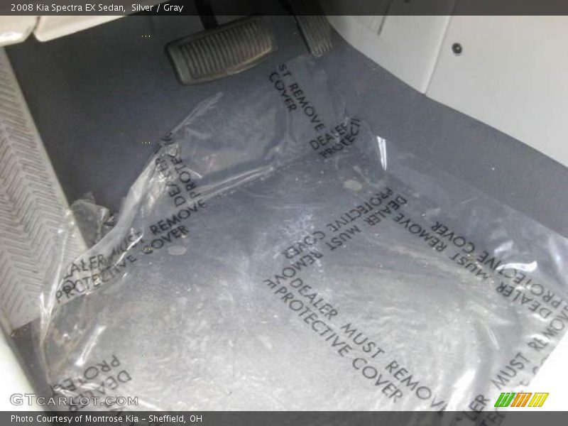 Silver / Gray 2008 Kia Spectra EX Sedan