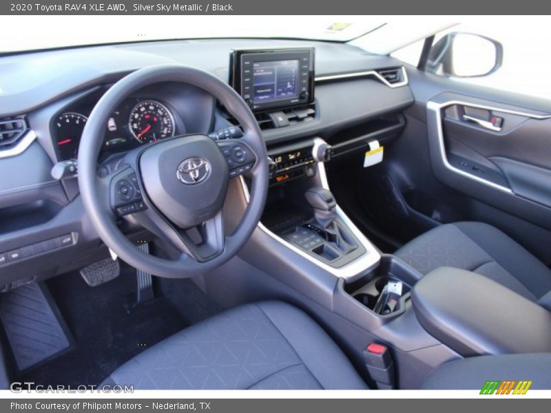  2020 RAV4 XLE AWD Black Interior