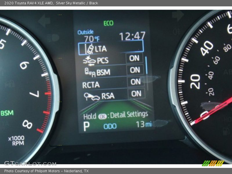 Silver Sky Metallic / Black 2020 Toyota RAV4 XLE AWD