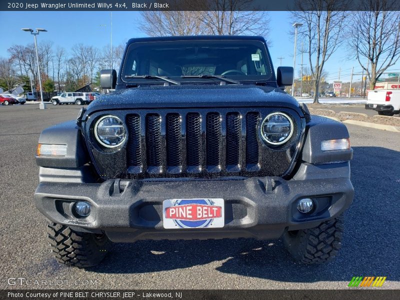 Black / Black 2020 Jeep Wrangler Unlimited Willys 4x4