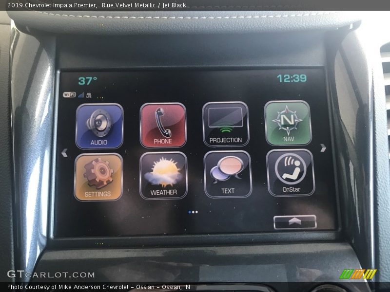 Blue Velvet Metallic / Jet Black 2019 Chevrolet Impala Premier