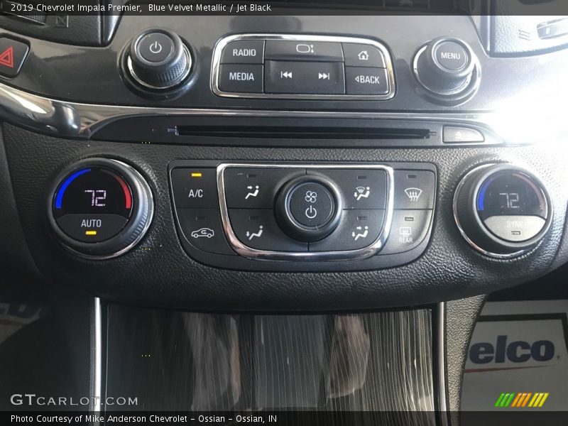 Blue Velvet Metallic / Jet Black 2019 Chevrolet Impala Premier