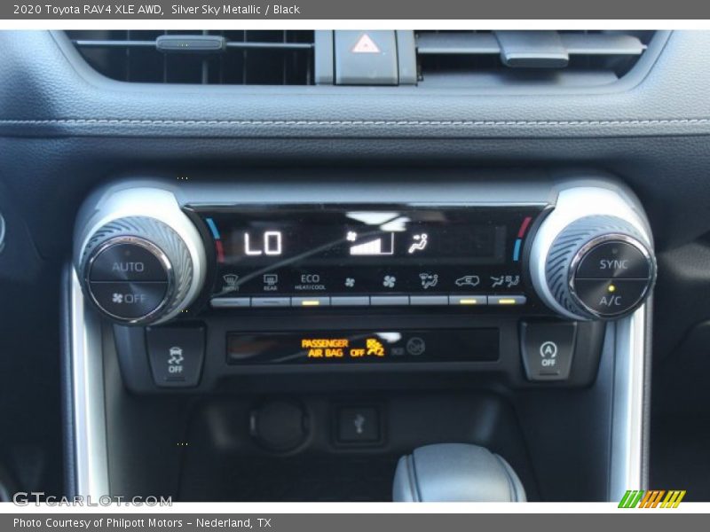 Controls of 2020 RAV4 XLE AWD