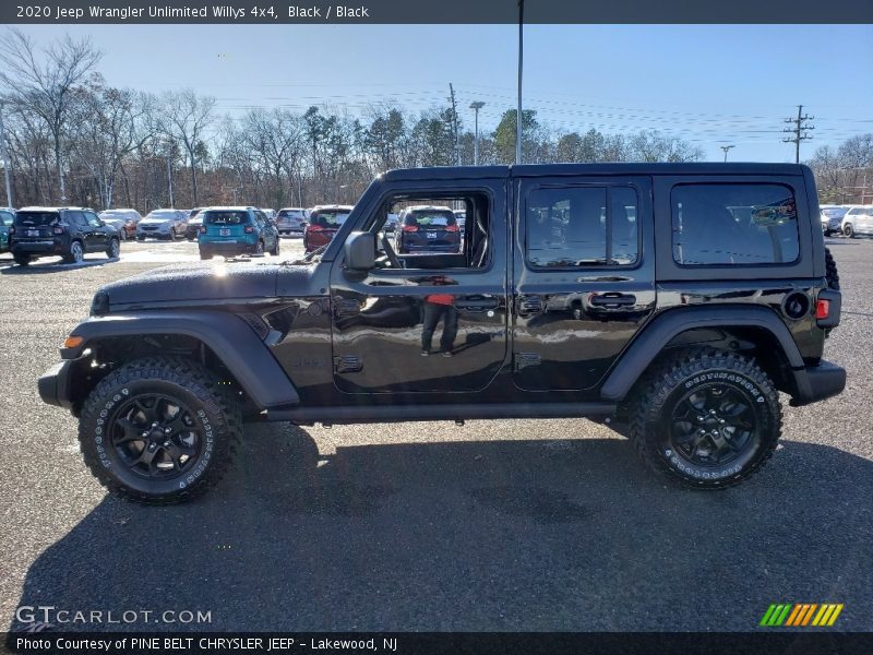 Black / Black 2020 Jeep Wrangler Unlimited Willys 4x4