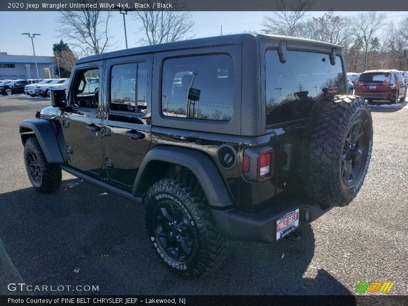 Black / Black 2020 Jeep Wrangler Unlimited Willys 4x4