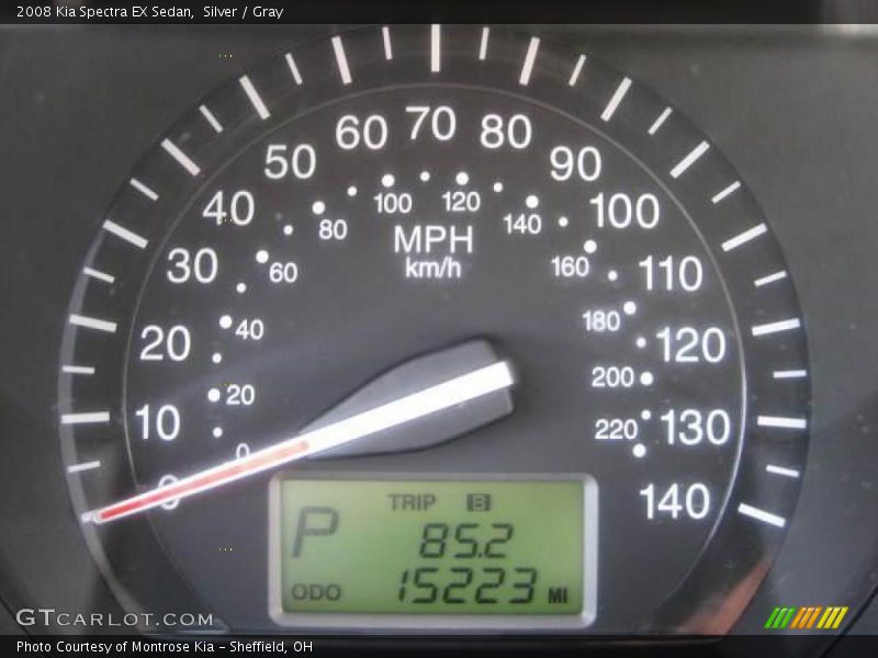 Silver / Gray 2008 Kia Spectra EX Sedan