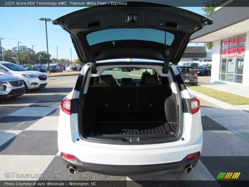 Platinum White Pearl / Espresso 2020 Acura RDX Technology AWD