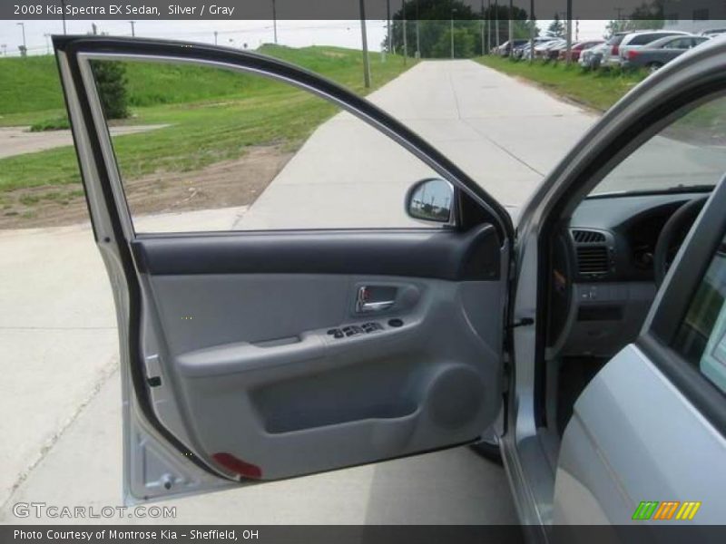 Silver / Gray 2008 Kia Spectra EX Sedan