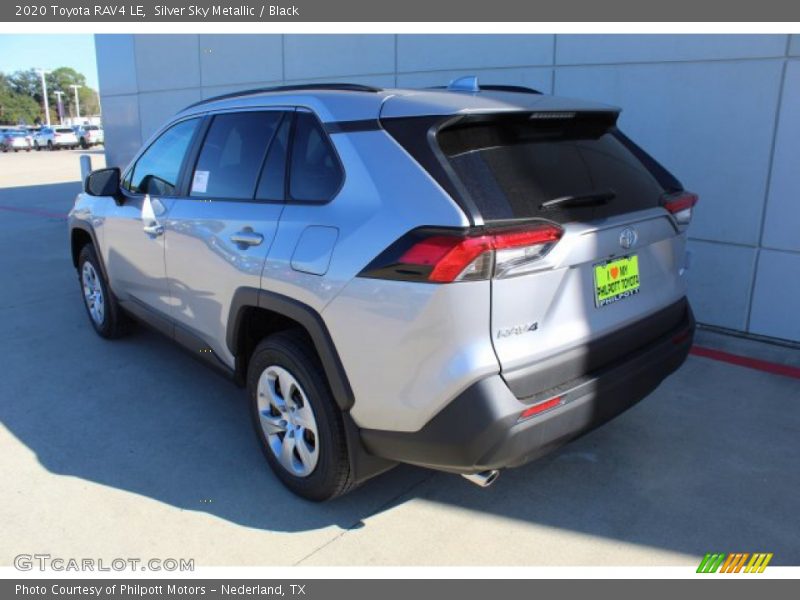 Silver Sky Metallic / Black 2020 Toyota RAV4 LE