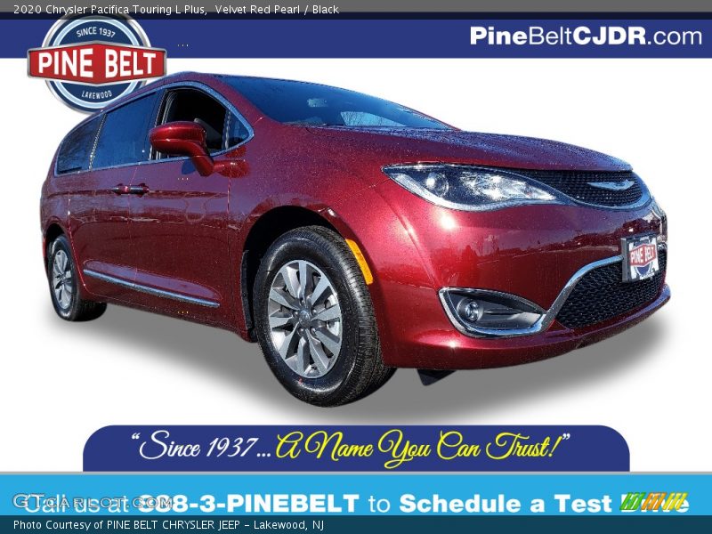 Velvet Red Pearl / Black 2020 Chrysler Pacifica Touring L Plus