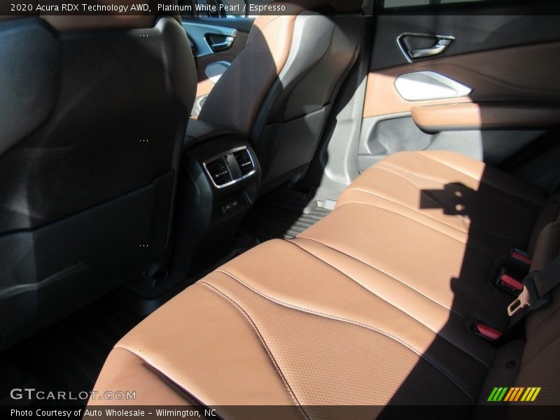 Platinum White Pearl / Espresso 2020 Acura RDX Technology AWD