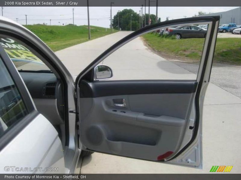 Silver / Gray 2008 Kia Spectra EX Sedan