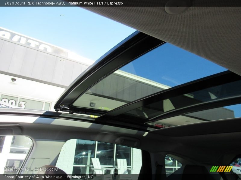 Platinum White Pearl / Espresso 2020 Acura RDX Technology AWD