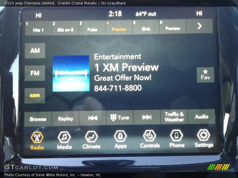 Granite Crystal Metallic / Ski Gray/Black 2020 Jeep Cherokee Limited