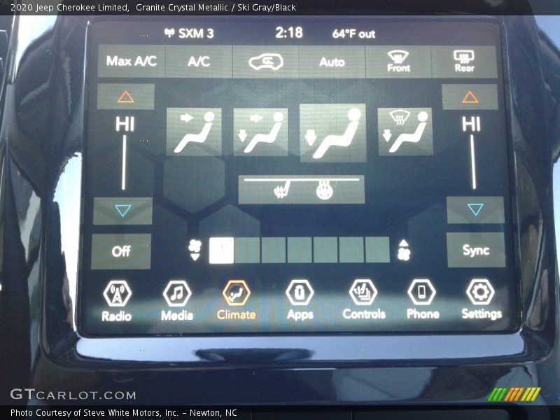 Granite Crystal Metallic / Ski Gray/Black 2020 Jeep Cherokee Limited