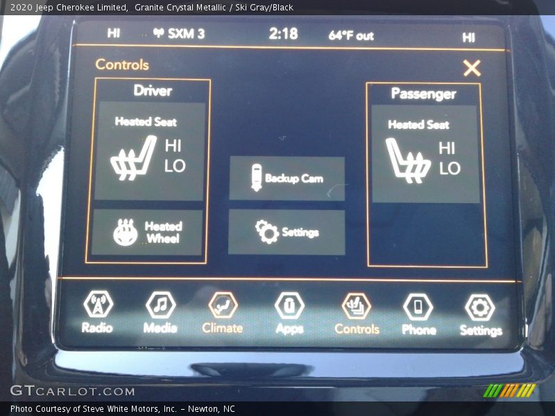 Granite Crystal Metallic / Ski Gray/Black 2020 Jeep Cherokee Limited