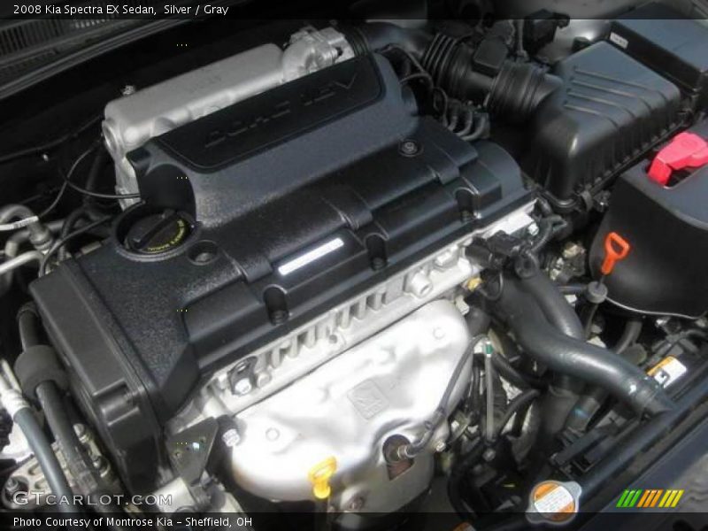 Silver / Gray 2008 Kia Spectra EX Sedan
