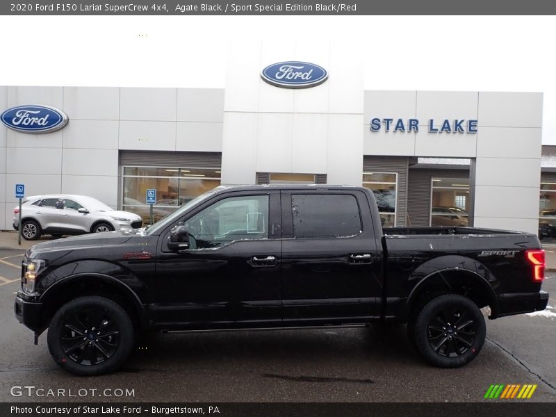 Agate Black / Sport Special Edition Black/Red 2020 Ford F150 Lariat SuperCrew 4x4