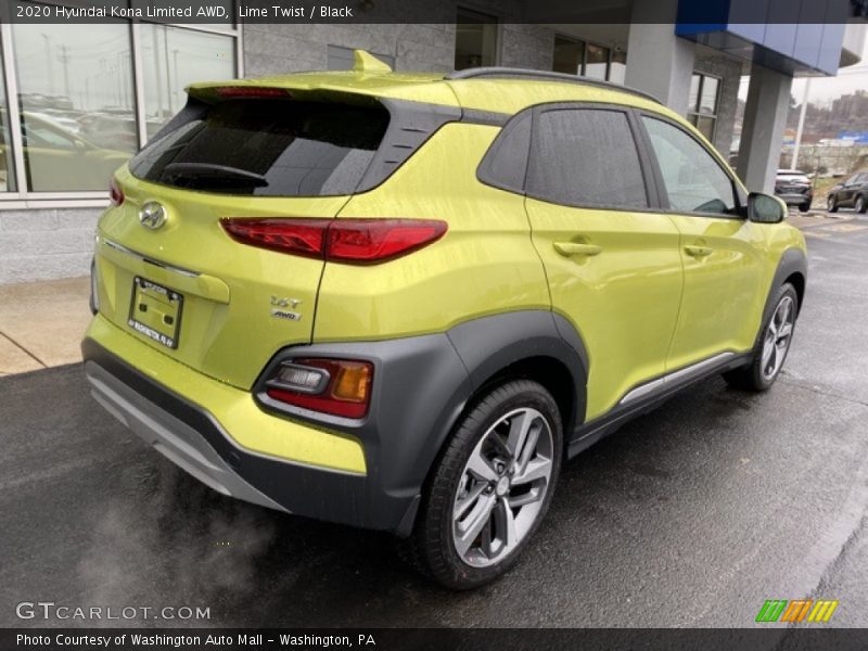 Lime Twist / Black 2020 Hyundai Kona Limited AWD