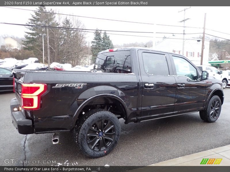 Agate Black / Sport Special Edition Black/Red 2020 Ford F150 Lariat SuperCrew 4x4