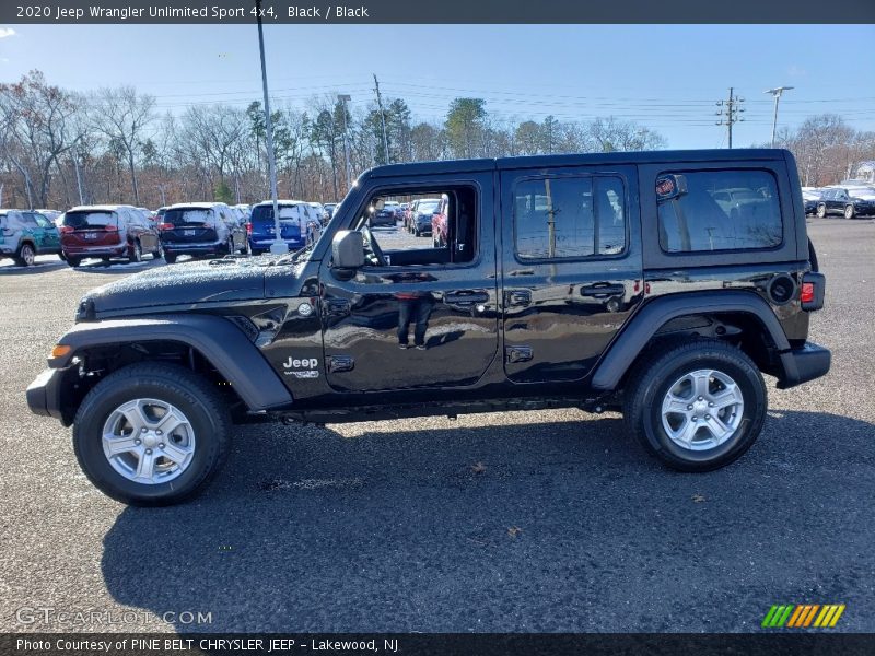 Black / Black 2020 Jeep Wrangler Unlimited Sport 4x4