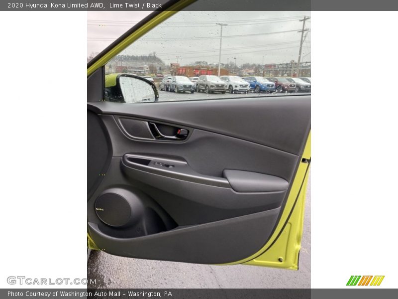Lime Twist / Black 2020 Hyundai Kona Limited AWD