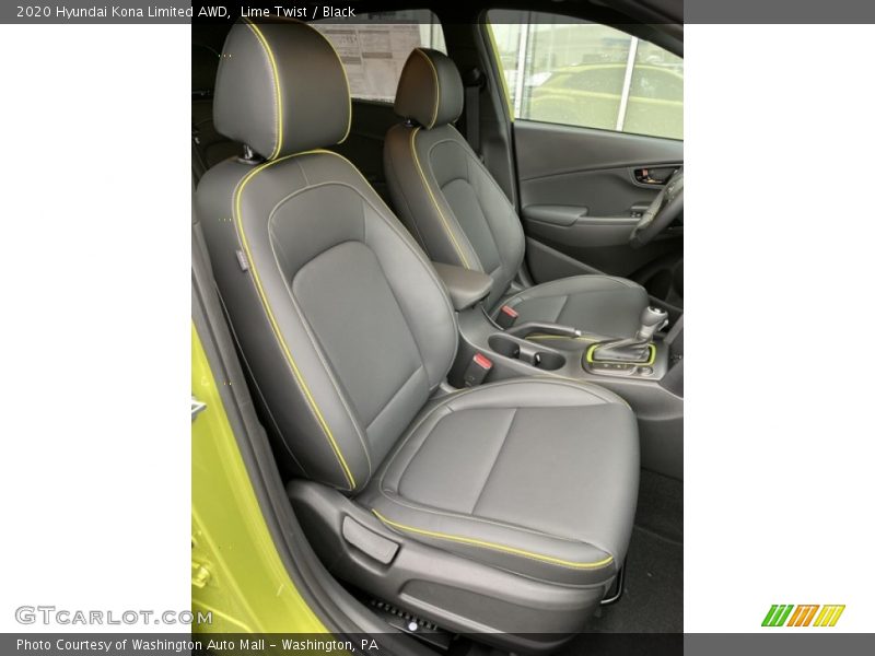 Lime Twist / Black 2020 Hyundai Kona Limited AWD