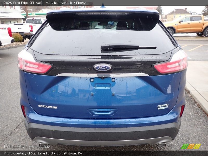 Atlas Blue Metallic / Ebony 2020 Ford Edge SEL AWD