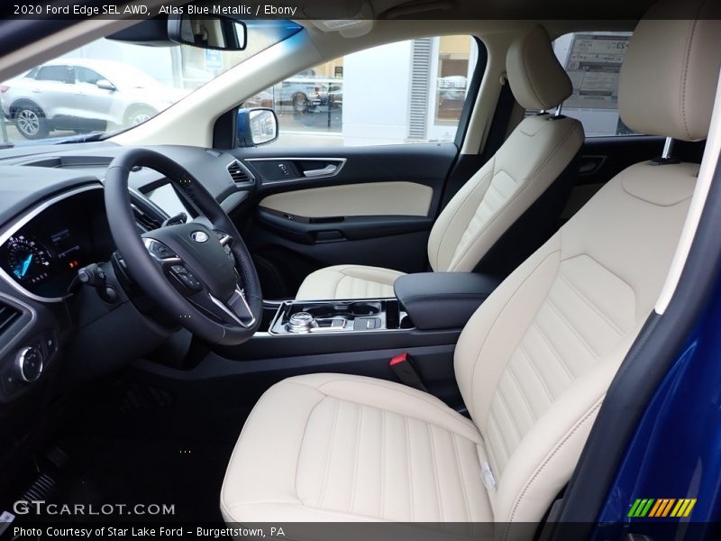 Atlas Blue Metallic / Ebony 2020 Ford Edge SEL AWD
